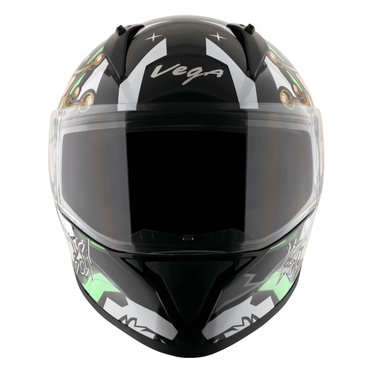Bolt Crown Men Helmet - Black Neon Green