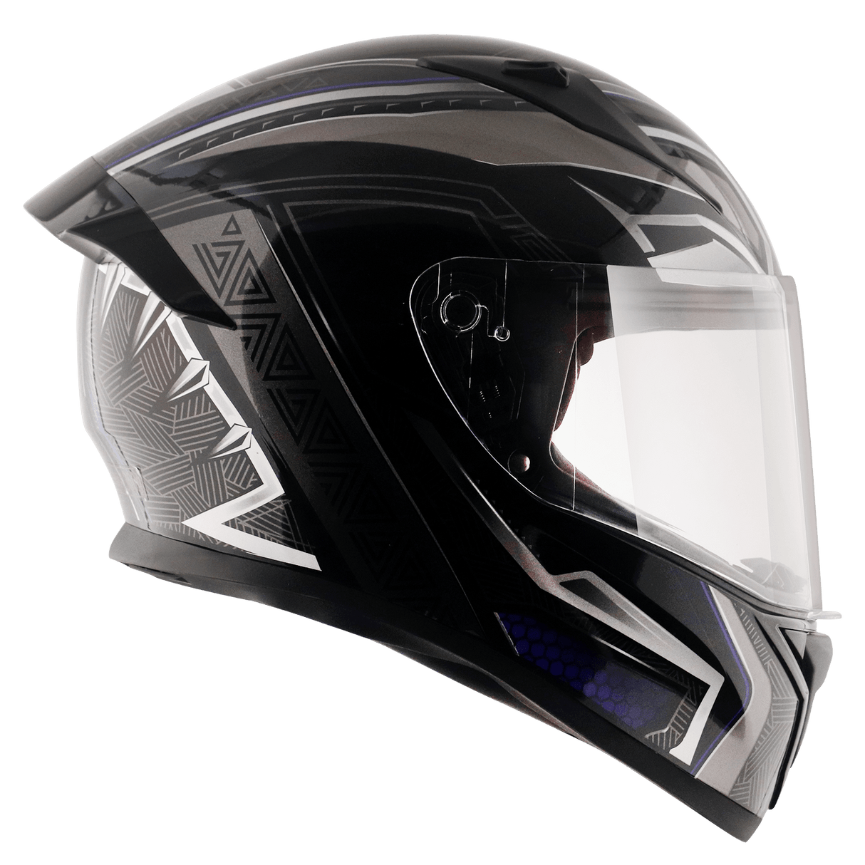Bolt Marvel Black Panther Edition Helmet - Black Silver