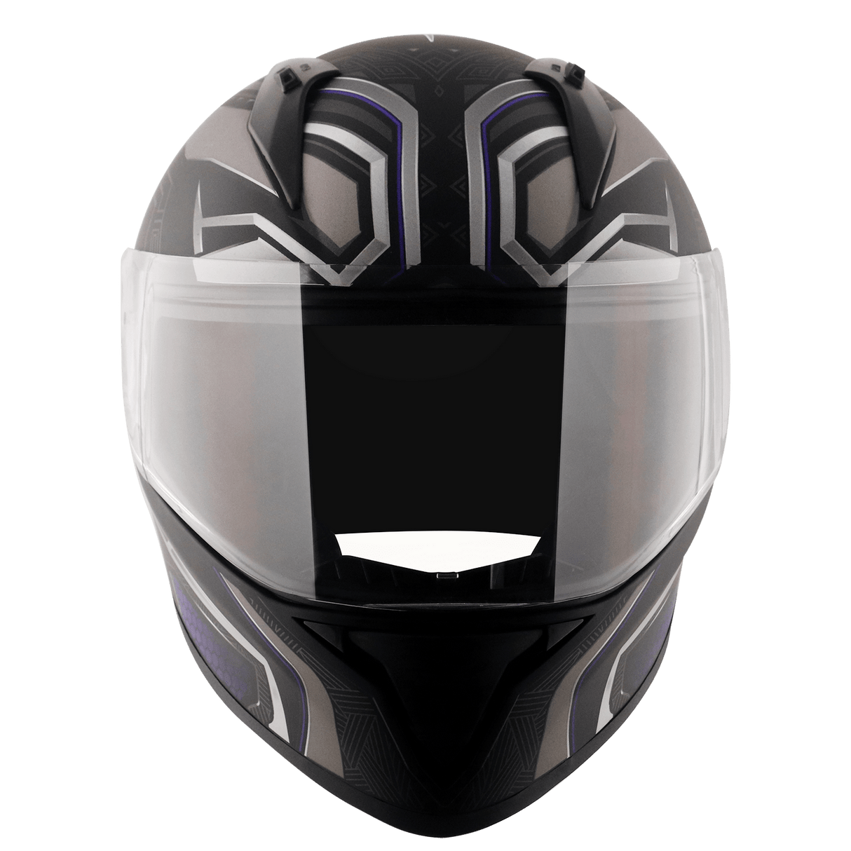 Bolt Marvel Black Panther Edition Helmet - Dull Black Silver
