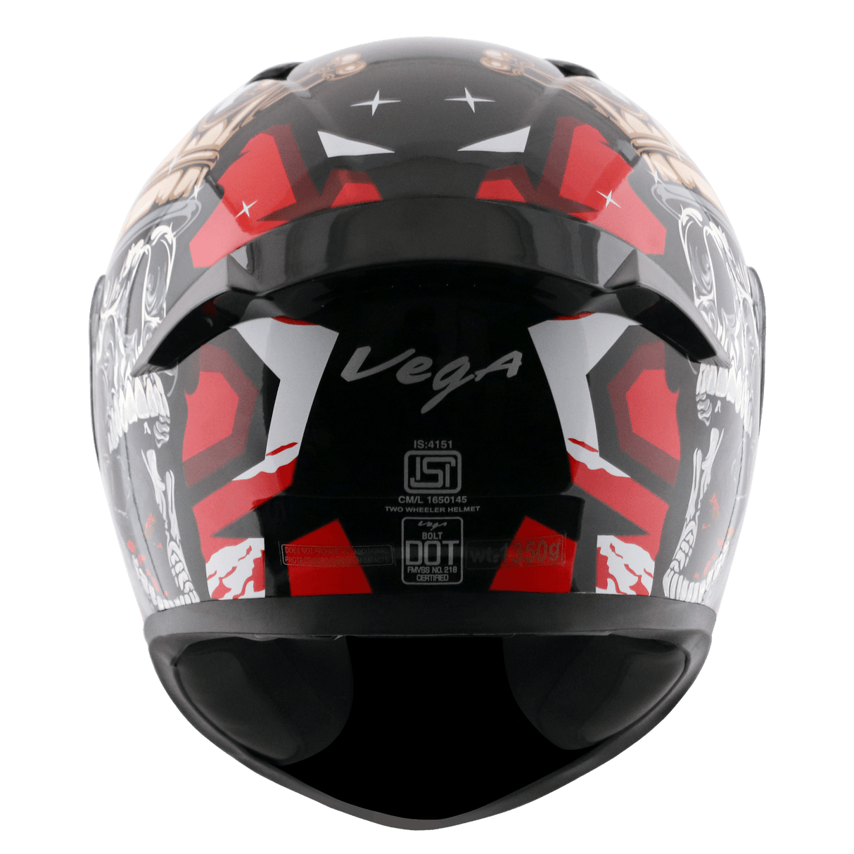 Bolt Crown Men Helmet - Black Red