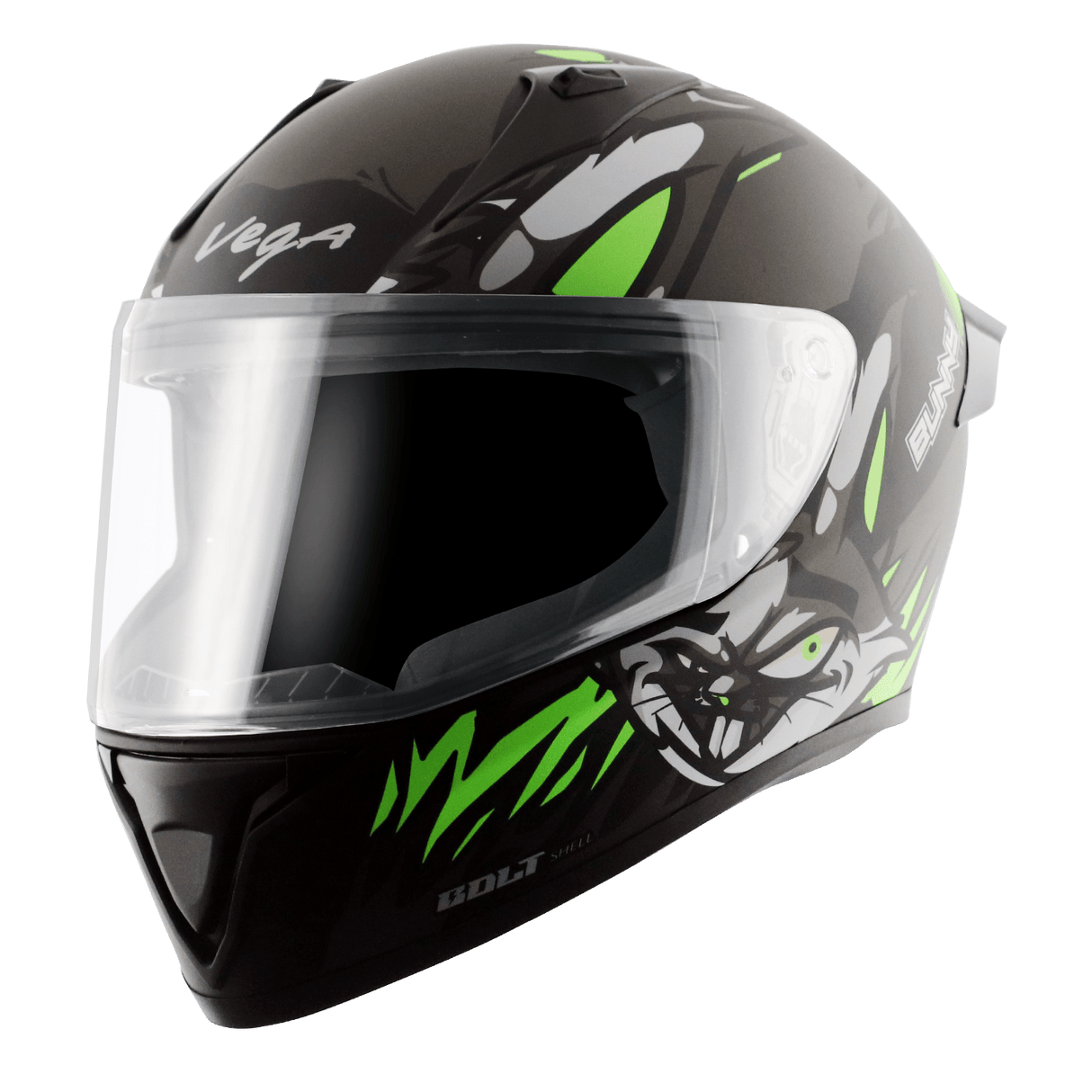 Bolt Bunny Helmet - Dull Black Green