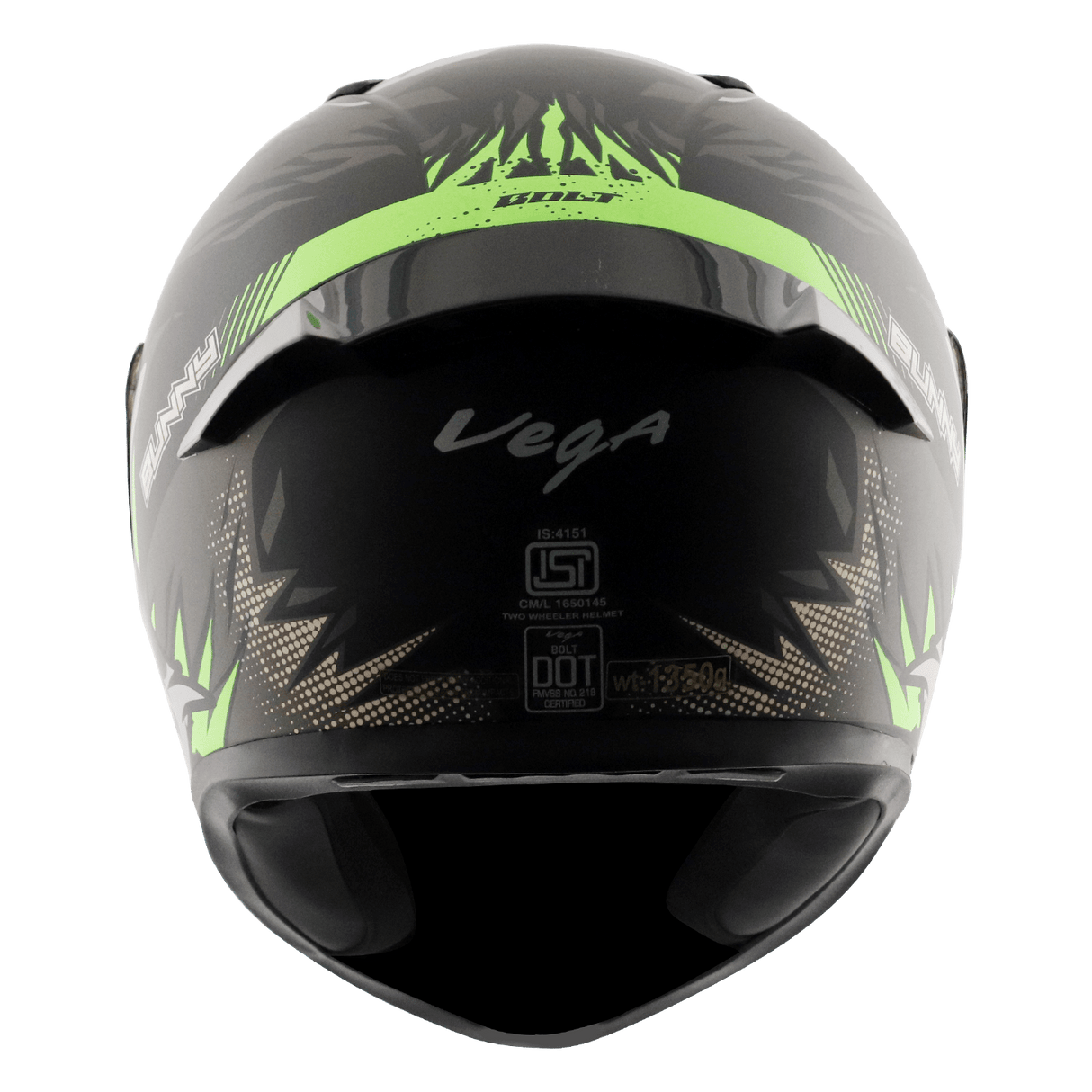 Bolt Bunny Helmet - Dull Black Green