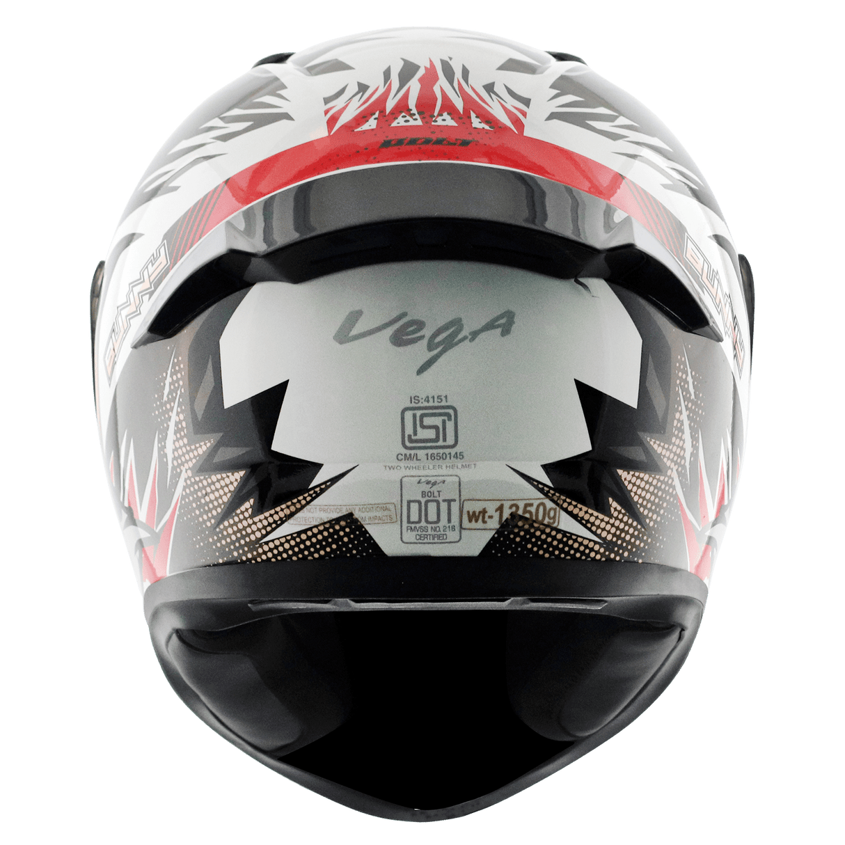 Bolt Bunny Helmet - White Red