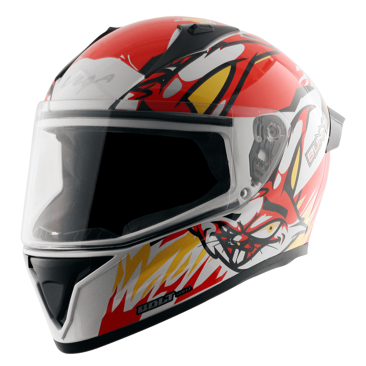 Bolt Bunny Helmet - White Orange