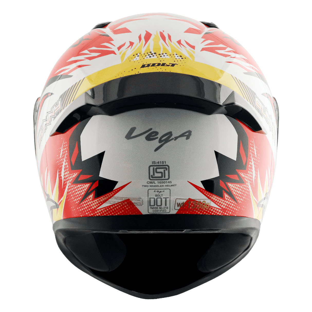Bolt Bunny Helmet - White Orange
