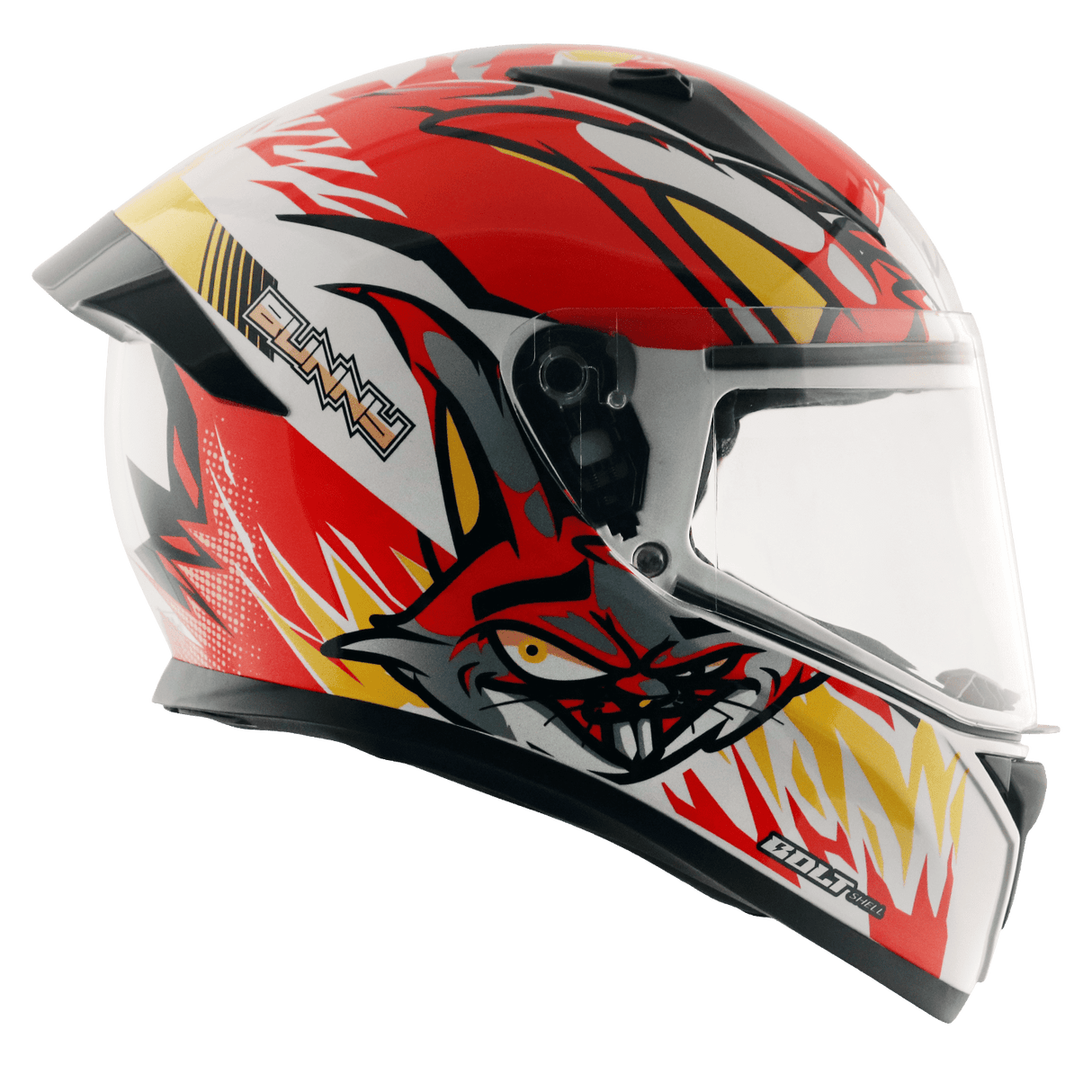 Bolt Bunny Helmet - White Orange