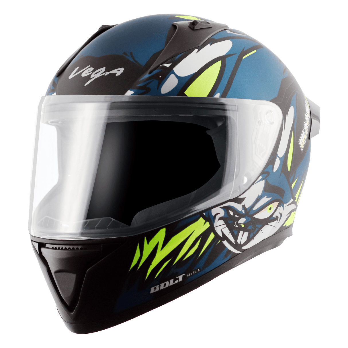 Bolt Bunny Helmet - Dull Black Blue