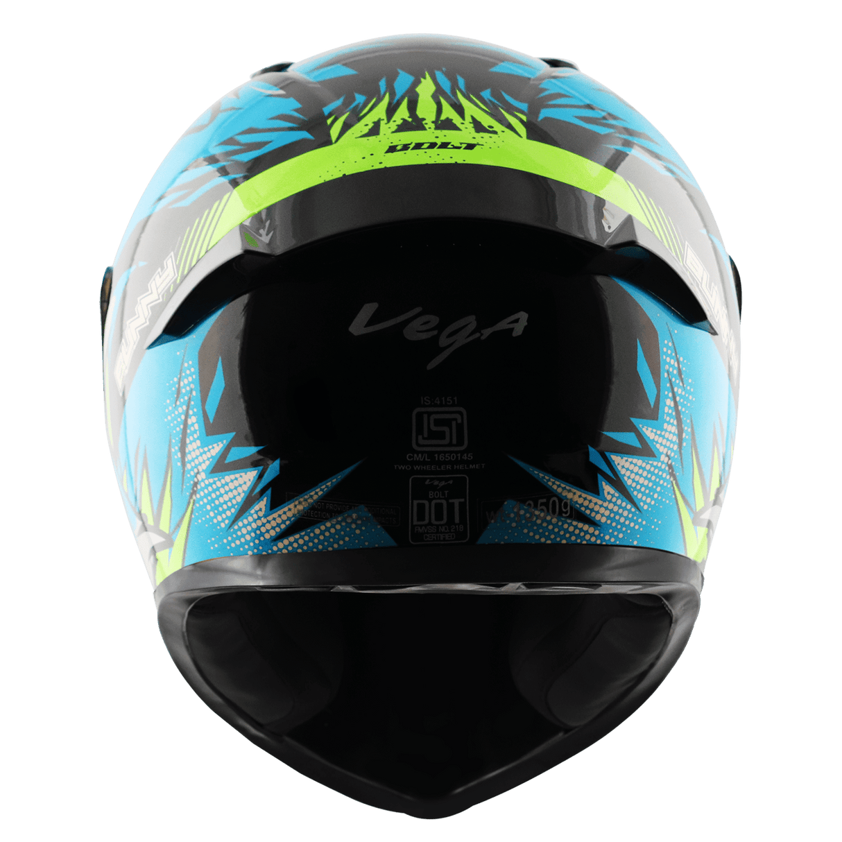 Bolt Bunny Helmet - Black Neon Blue