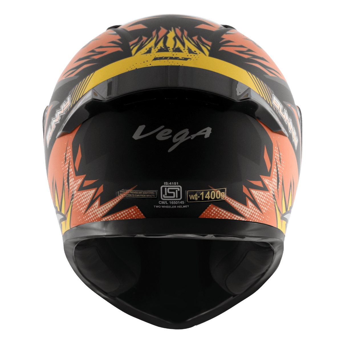 Bolt Bunny Helmet - Dull Black Orange