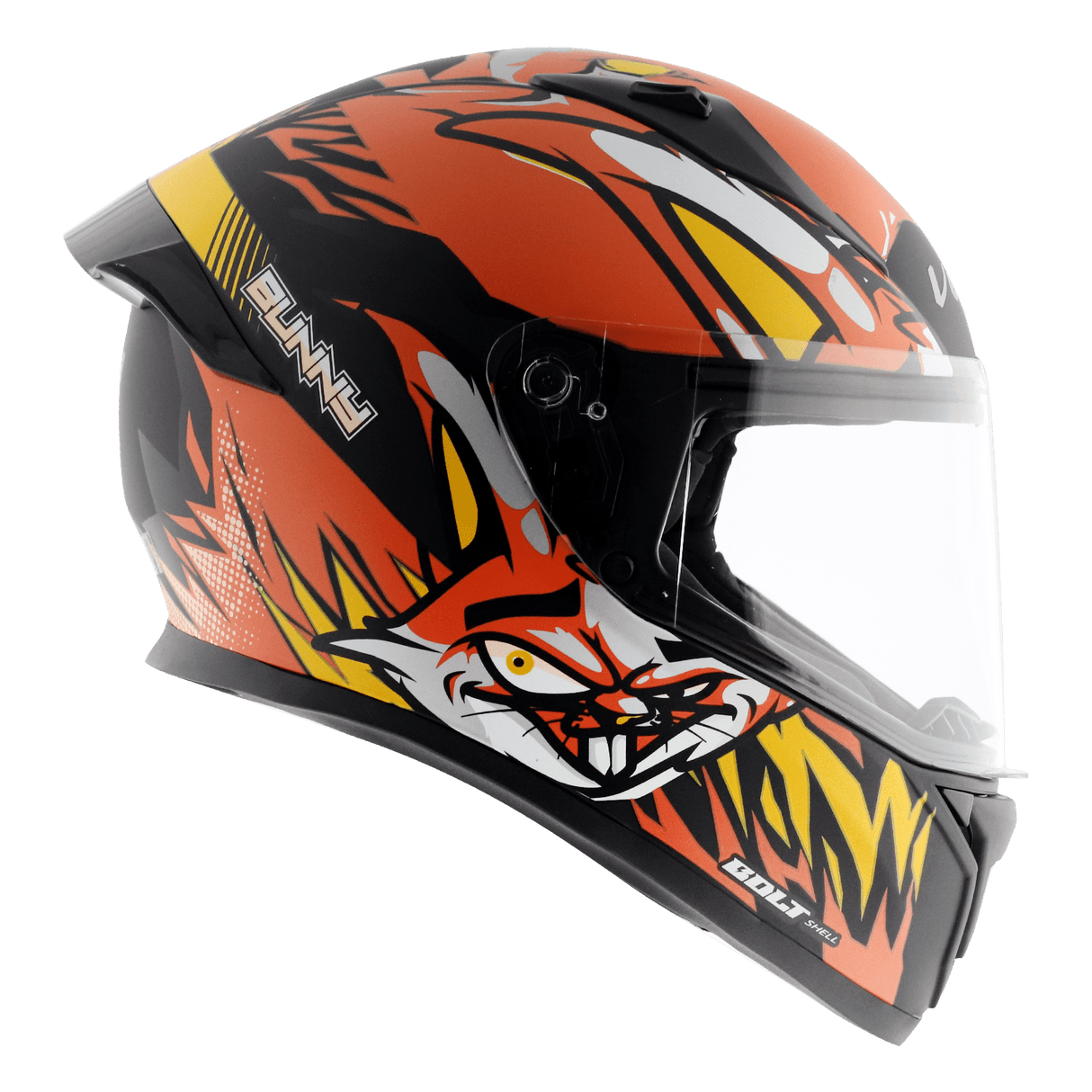 Bolt Bunny Helmet - Dull Black Orange