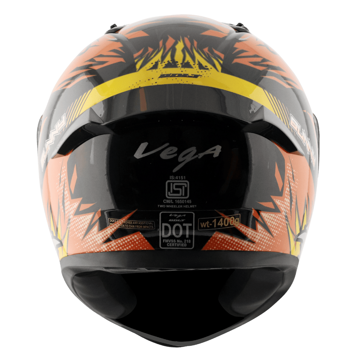 Bolt Bunny Helmet - Black Orange