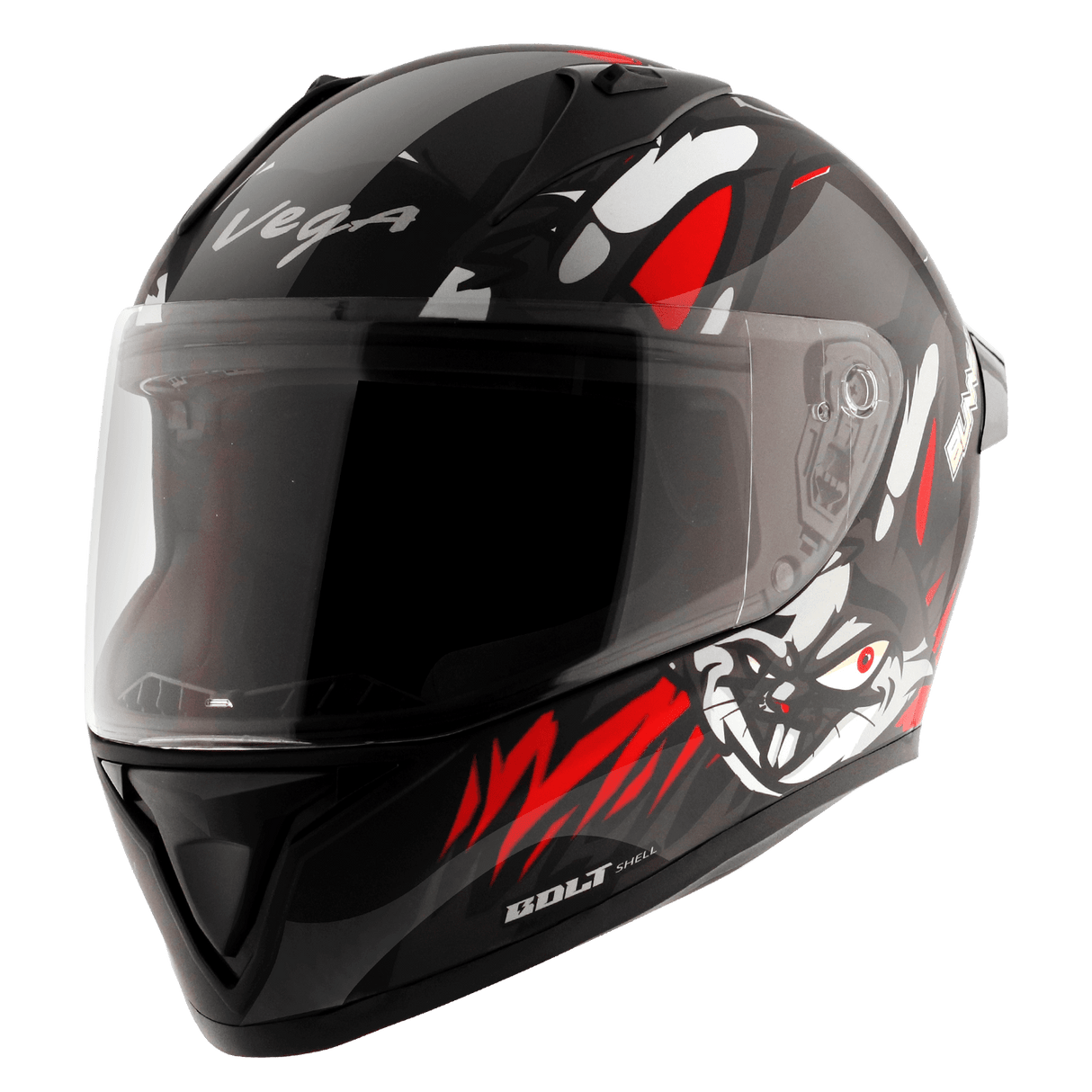Bolt Bunny Helmet - Black Red