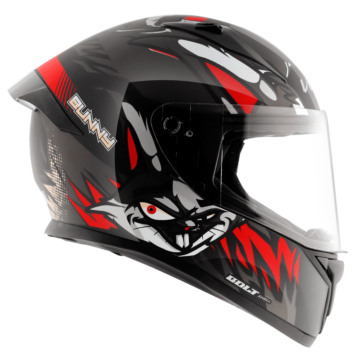 Bolt Bunny Helmet - Black Red