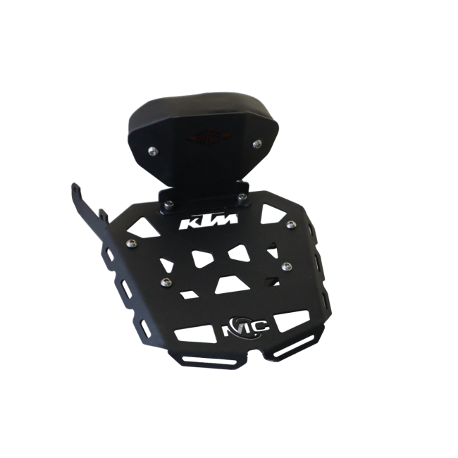 CNC Carrier Plate & Backrest for KTM Duke 200 BS6
