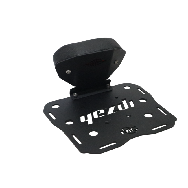 CNC Carrier Plate & Backrest for Yezdi Adventure