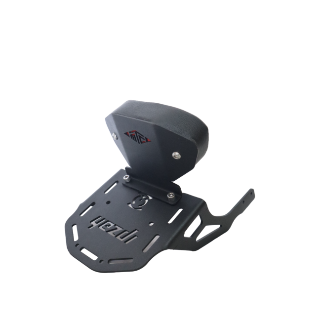 CNC Carrier with Backrest for Yezdi Scrambler 1