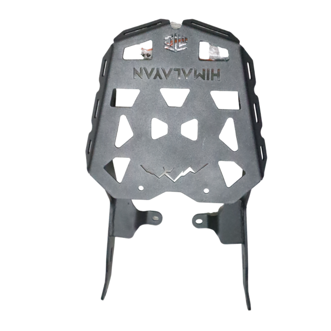 CNC Carrier with Plate for Royal Enfield Himalayan - Black