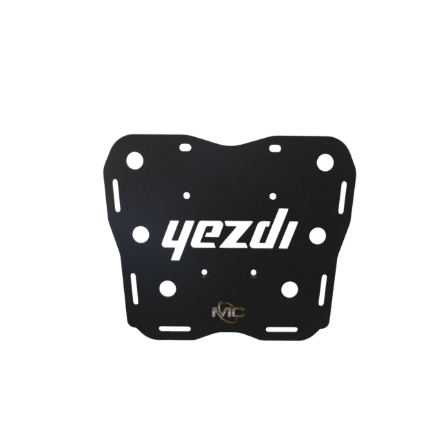 CNC Carrier with plate for Yezdi Adventure