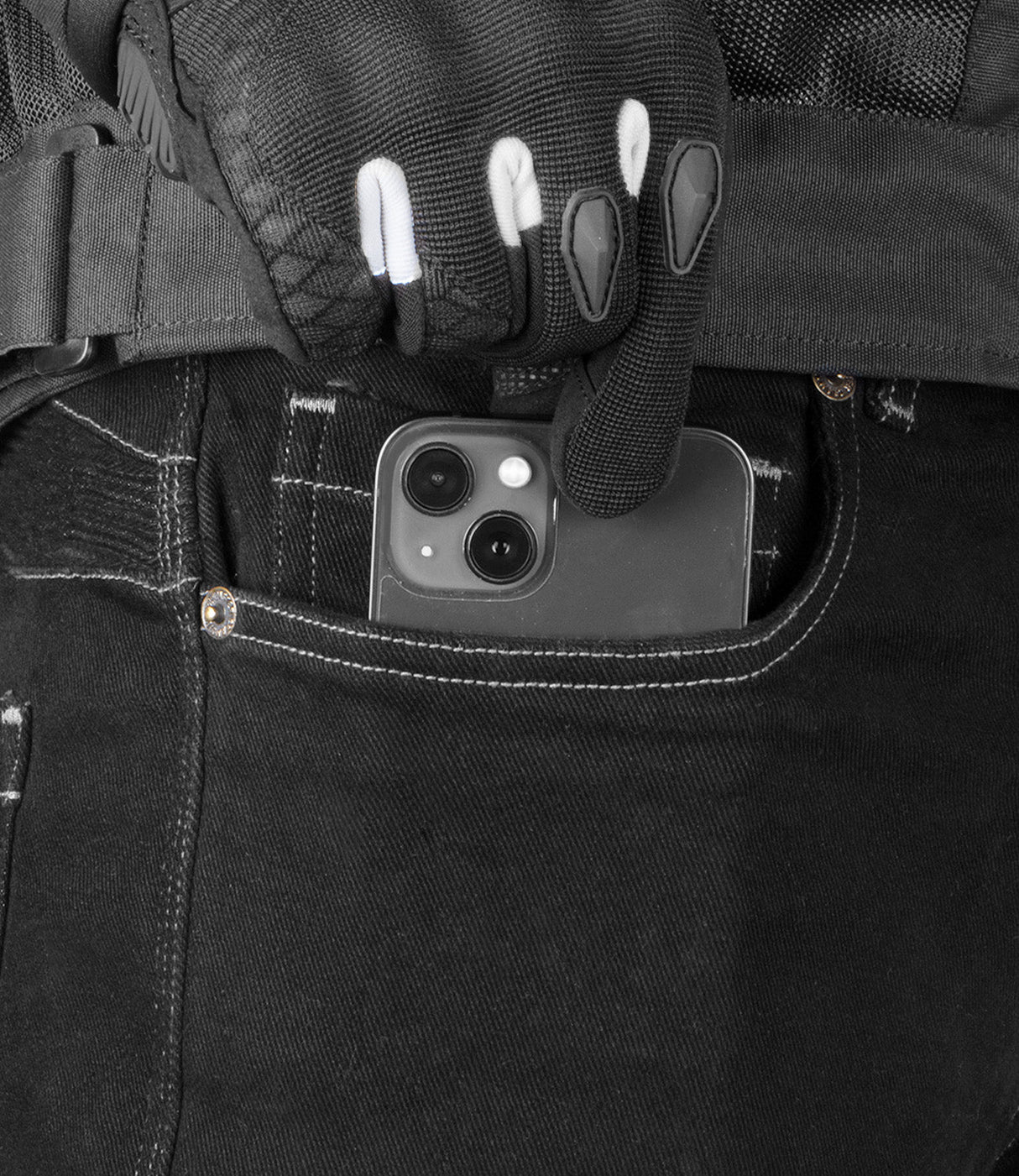 CRAMSTER VELOCITY MOTORCYCLE JEANS (BLACK)