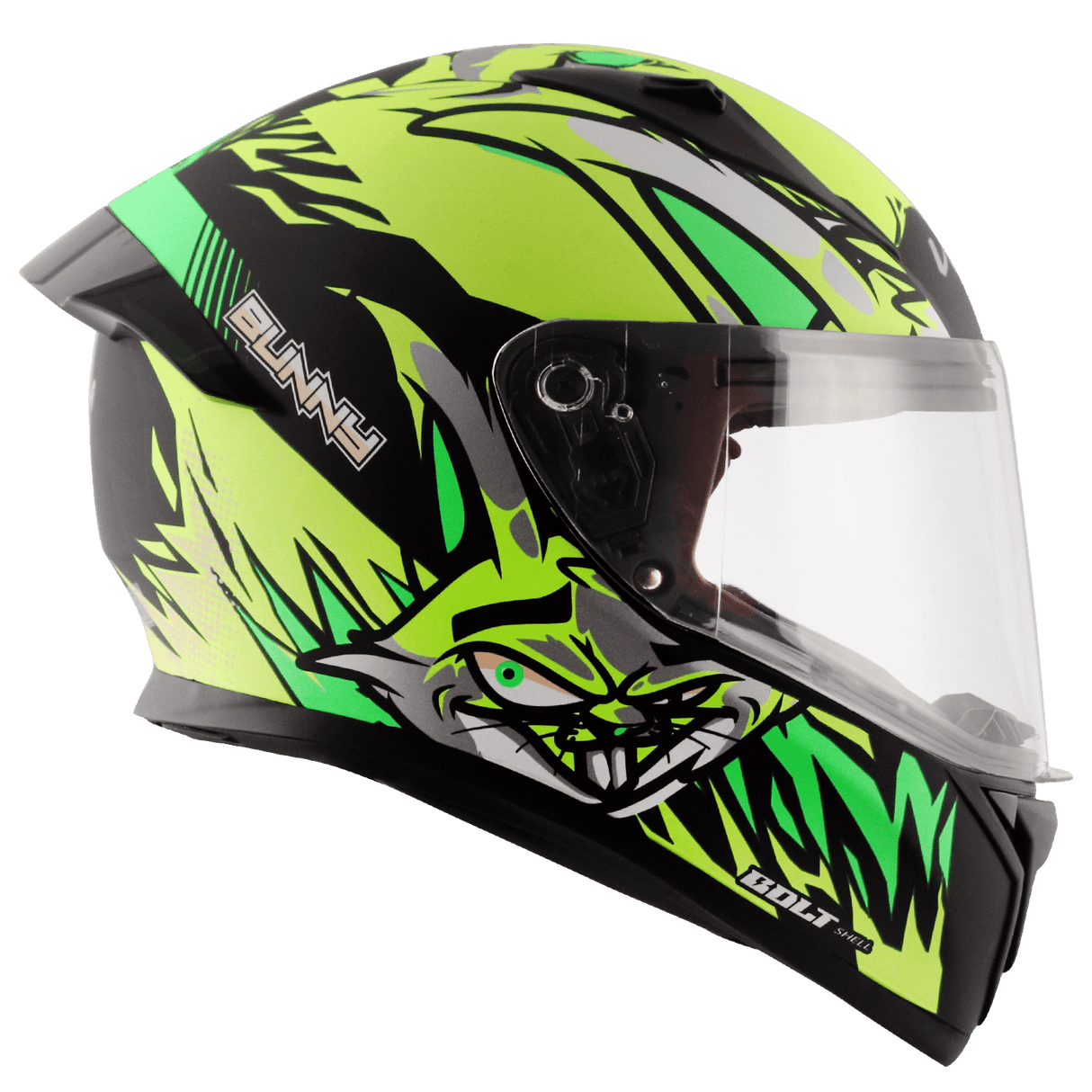 Bolt Bunny Helmet - Dull Black Neon Yellow