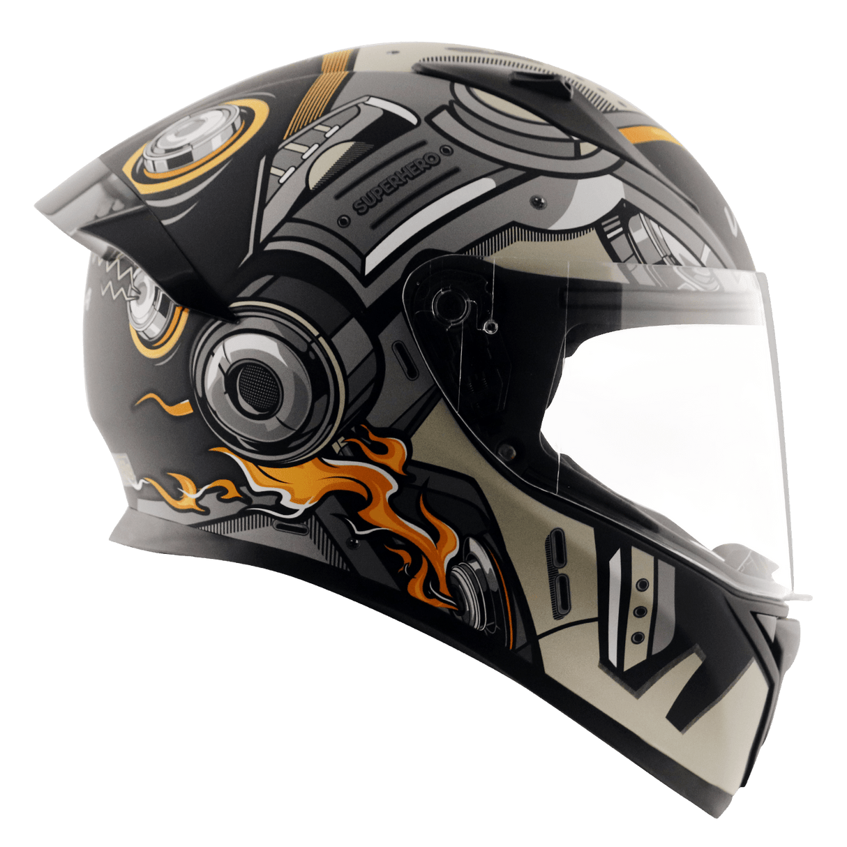 Bolt Superhero Helmet - Dull Black Grey