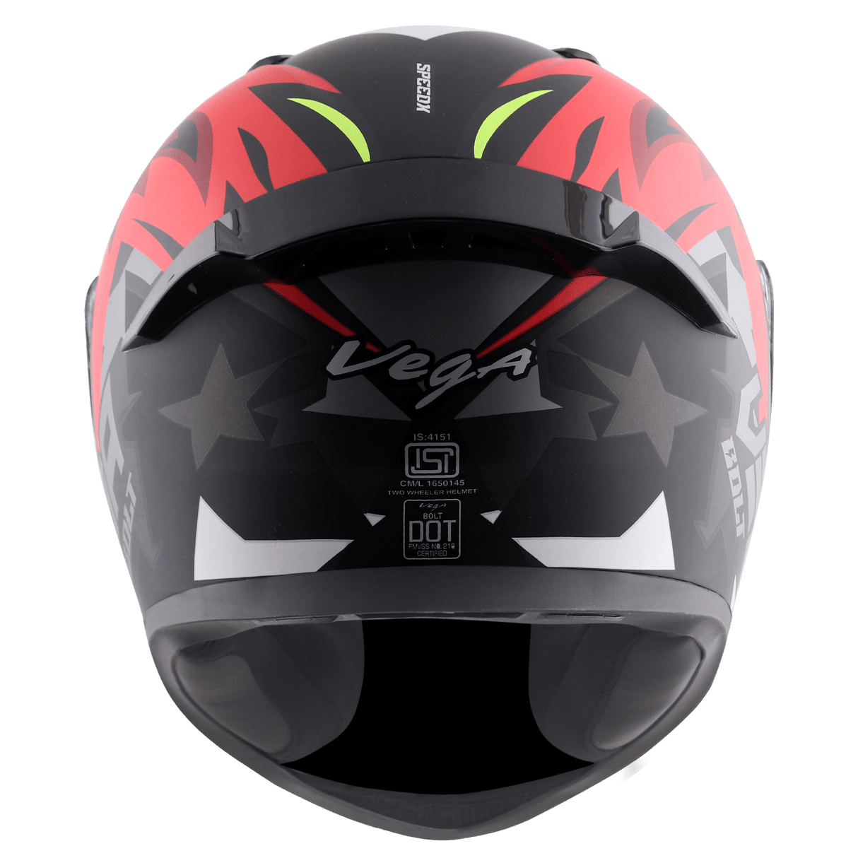 Bolt Speedx Helmet - Dull Black Red