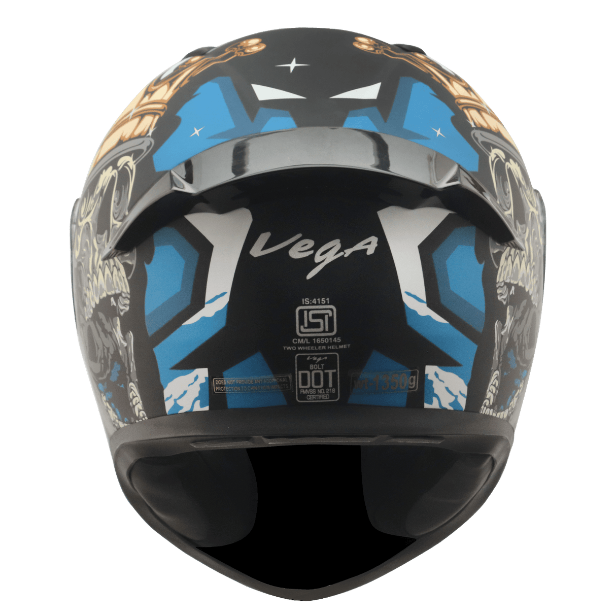 Bolt Crown Men Helmet - Dull Black Blue