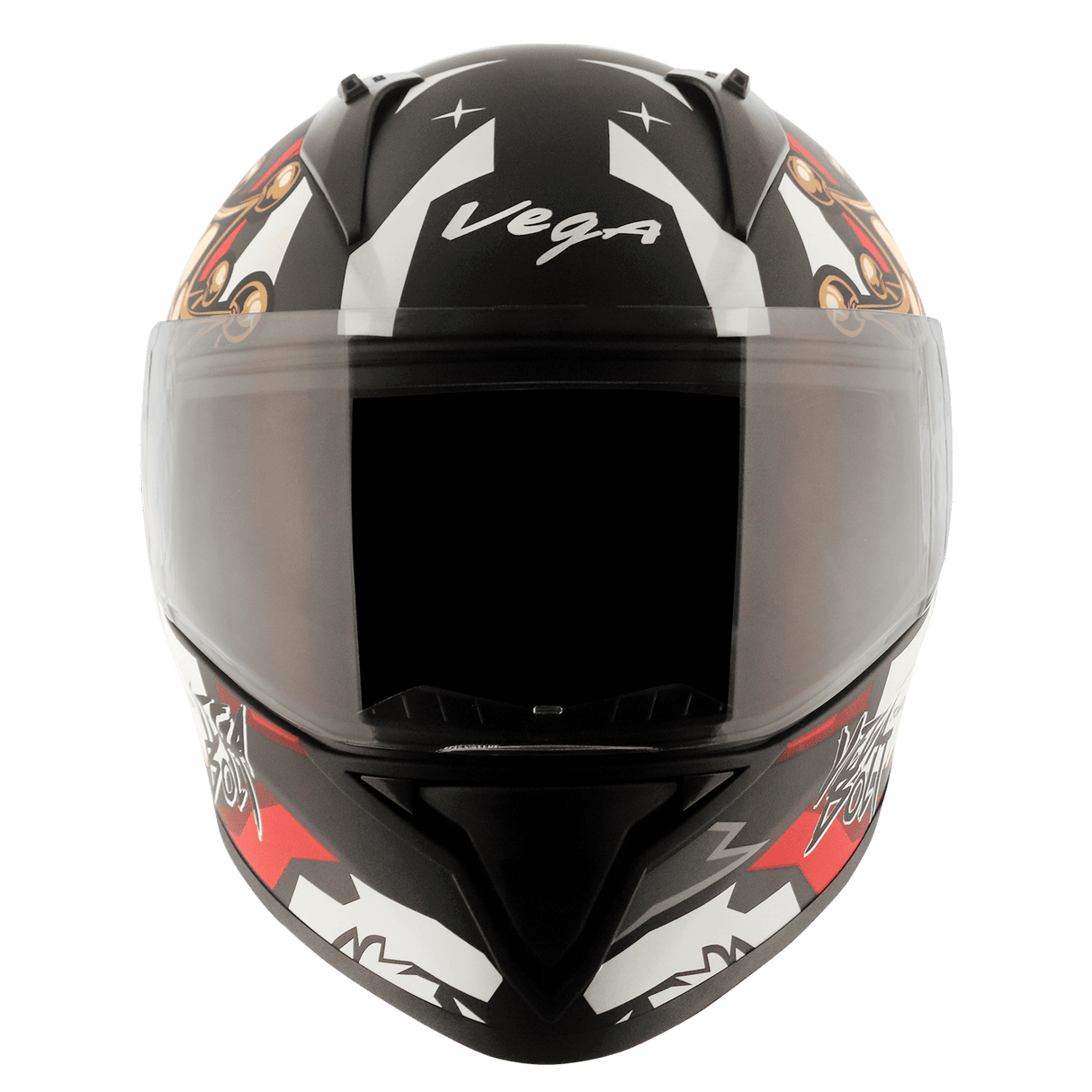 Bolt Crown Men Helmet - Dull Black Red