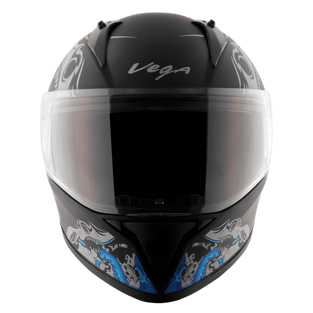 Bolt Octopus Helmet - Dull Black Blue