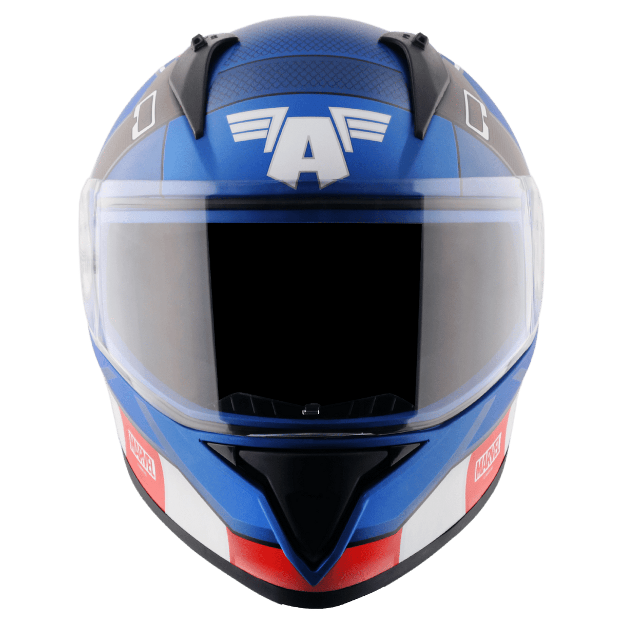 Bolt Marvel Captain America Edition Helmet - Dull Blue Red
