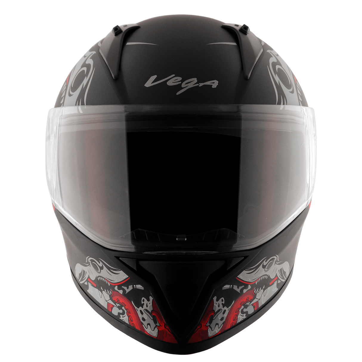 Bolt Octopus Helmet - Dull Black Red