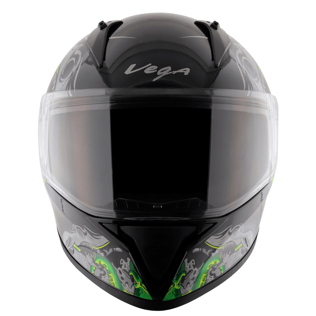 Bolt Octopus Helmet - Black Neon Green