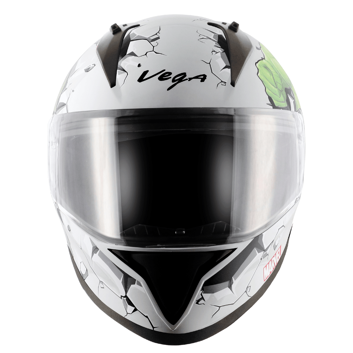 Bolt Marvel Hulk Edition Helmet - White Green