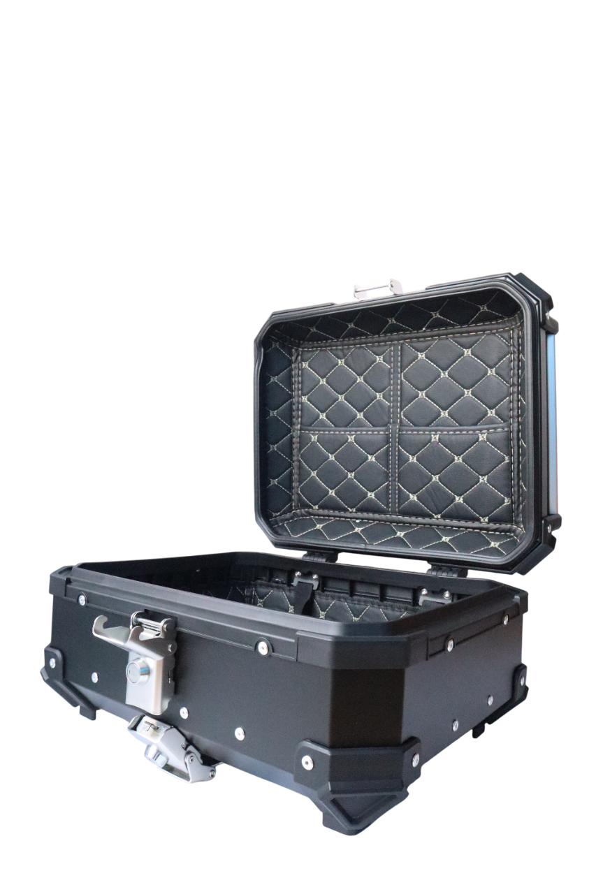 Aluminium 25 Litres Black Top Box