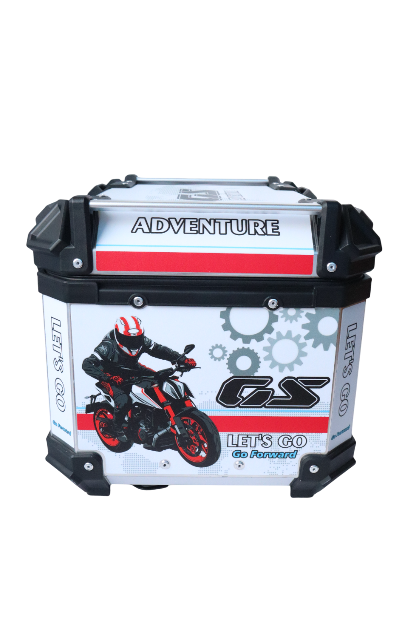 Aluminium 45 Litre Graphic White Black Speed GS