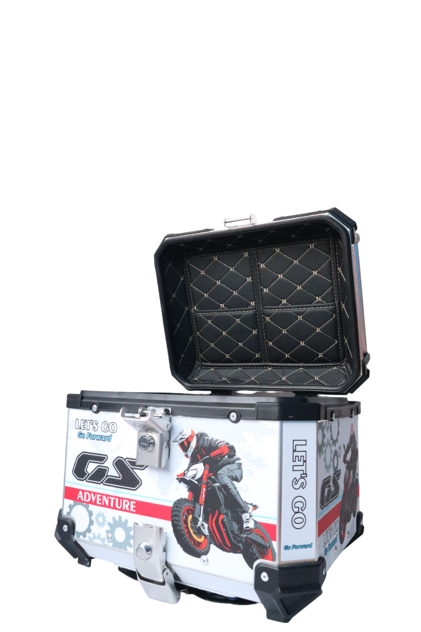 Aluminium 45 Litre Graphic White Black Speed GS