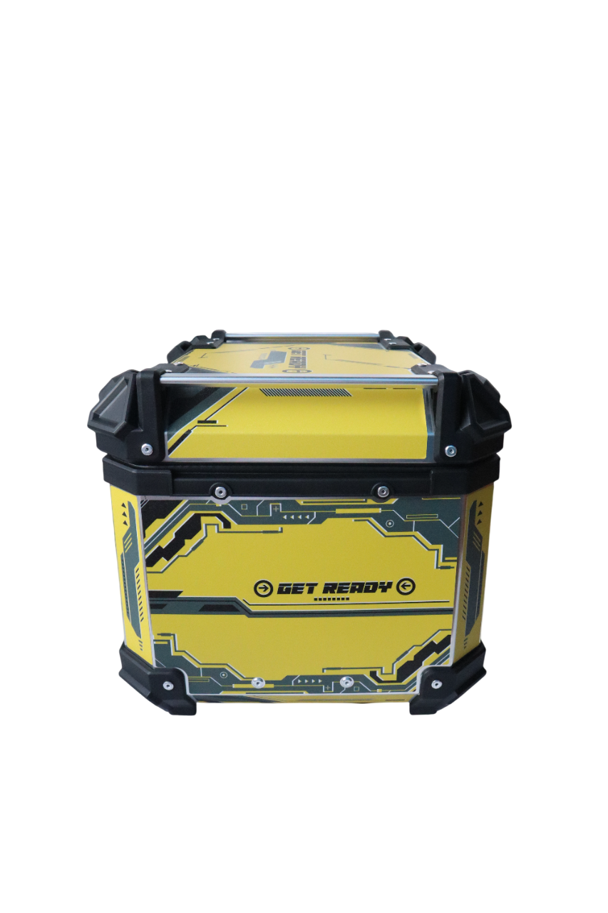 Aluminium 45 Litre Graphic Yellow Get Ready