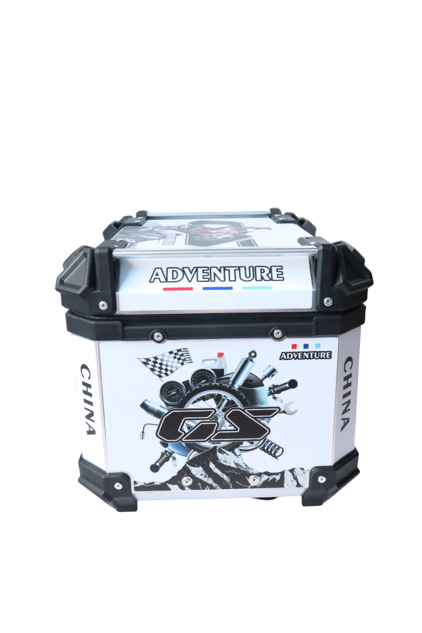 Aluminium 45 Litre Graphic White GS Adventure