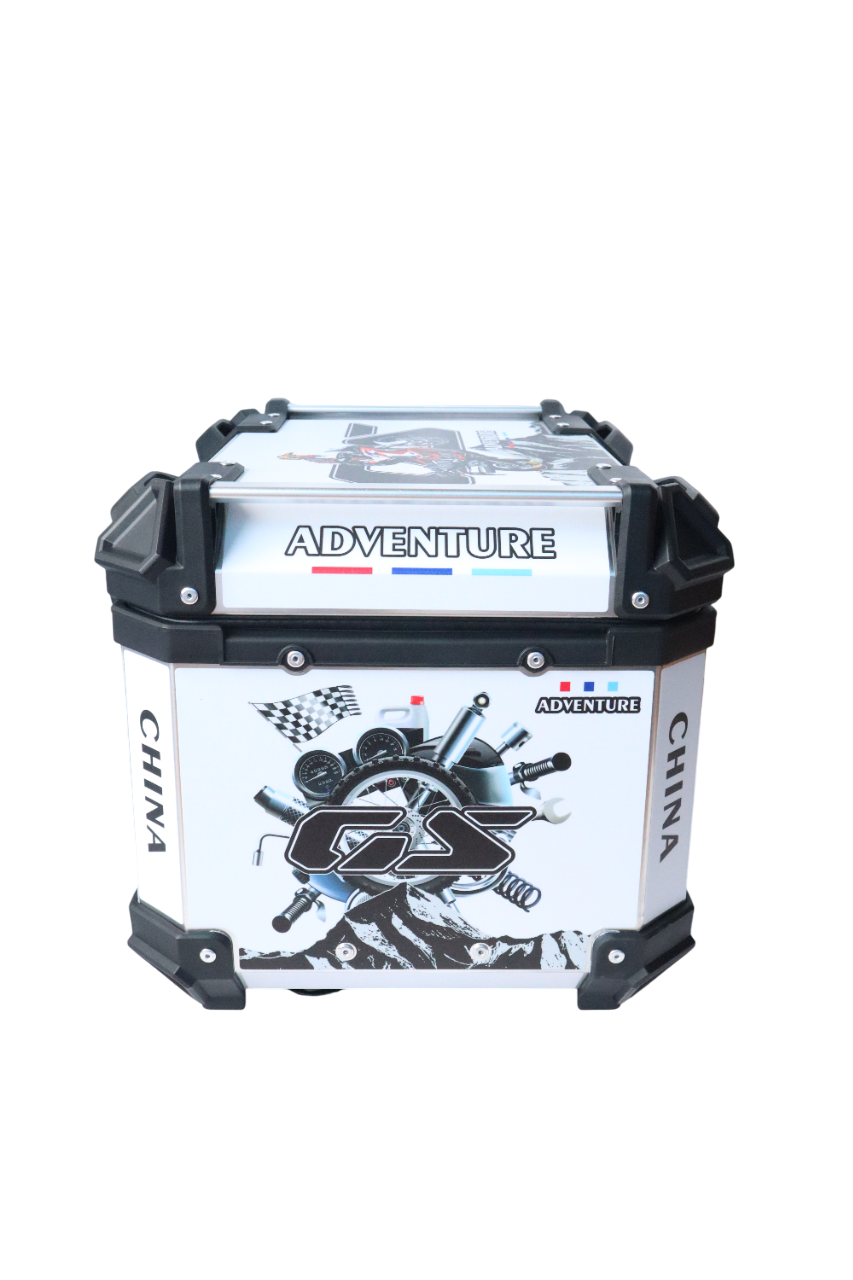 Aluminium 45 Litre Graphic White GS Adventure