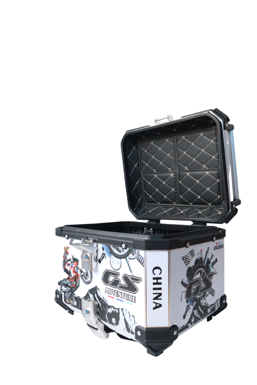 Aluminium 45 Litre Graphic White GS Adventure