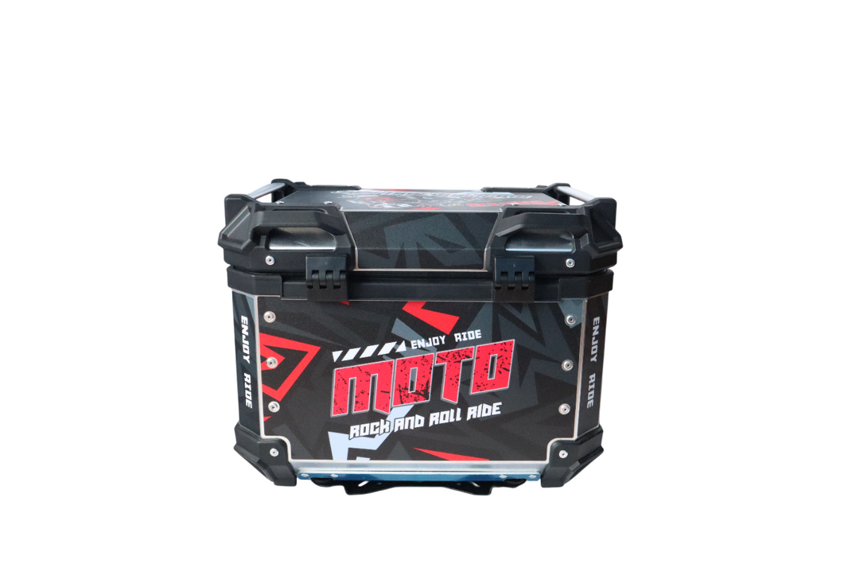 Aluminium 45 Litre Graphic Black Moto GP