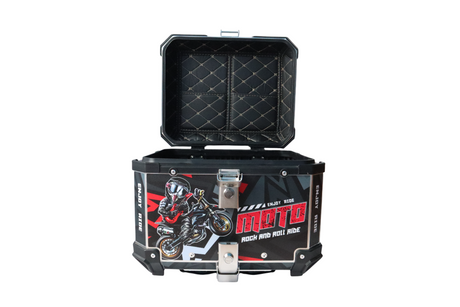 Aluminium 45 Litre Graphic Black Moto GP