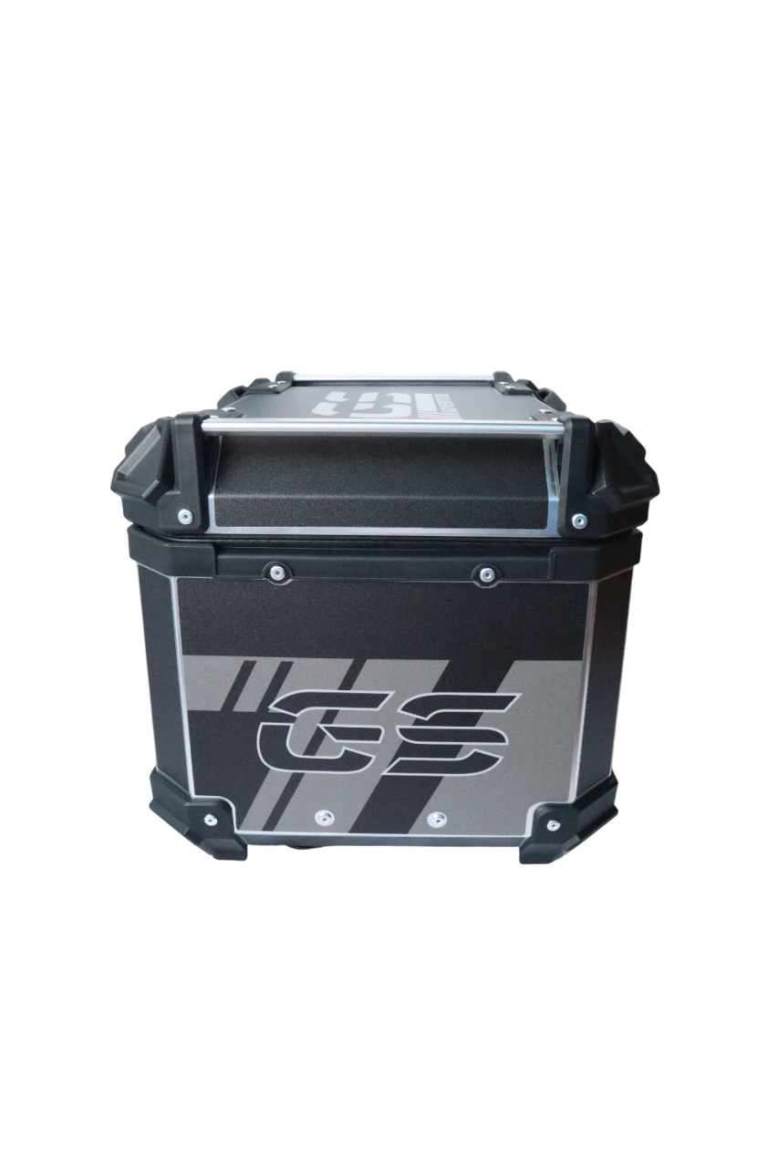Aluminium Moto Care 45 Litre Graphic BMW GS Black Top Box