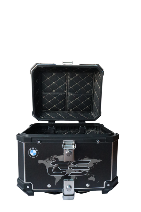 Aluminium Moto Care 45 Litre Graphic BMW GS Black Top Box