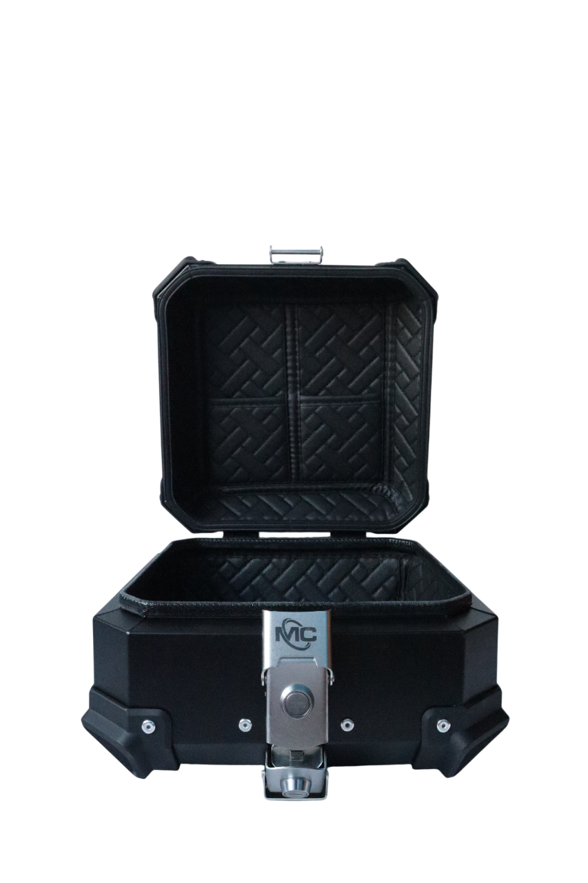 Aluminium 15 Litres Black Top Box