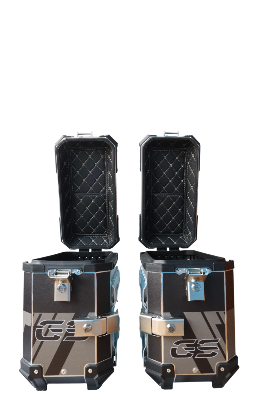 Aluminium Side Box 36 Litre BMW GS Black With Saddle Clamp