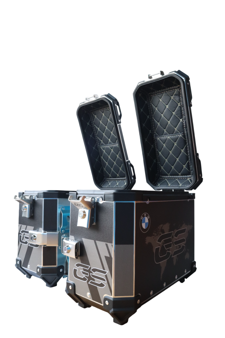 Aluminium Side Box 36 Litre BMW GS Black With Saddle Clamp