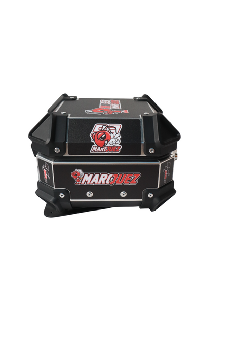 Aluminium 10 Liters Graphic Black Moto GP Top Box