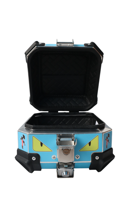 Aluminium 10 Liters Graphic Blue Moto GP Top Box