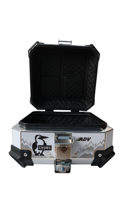 Aluminium 15 Litres Graphic ADV Silver Top Box